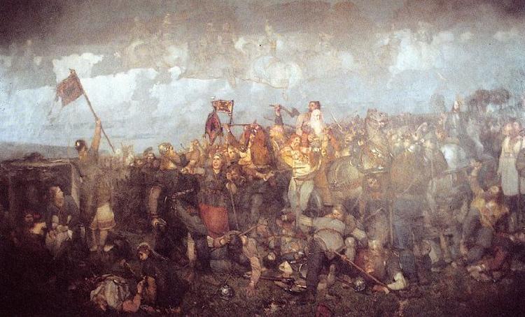 august malmstrom the Battle of Bravalla oil painting image